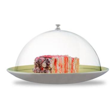 Imagem de Tampa Acrílico Pequena Transparente Bolos Tortas 15X10Cm - RC