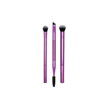 Imagem de Real Techniques Eye Shade + Blend Kit de Pincéis para Maquiagem Roxo