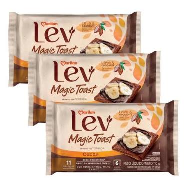 Imagem de Cacau e Cereais Marilan Torrada Lev Magic Toast Cacau 110g d