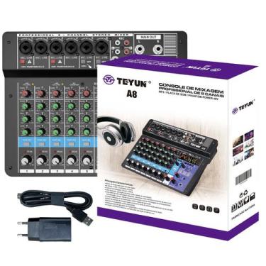 Imagem de Mesa De Som Profissional A8 Áudio Usb Smart Conjunto Interface Externa