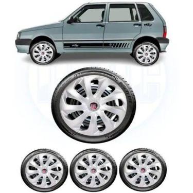Imagem de Kit Jogo Calota Aro 13 Fiat Mobi 2017 2018 2019 2020 - ELITTE MOTORS