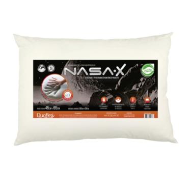 Imagem de Travesseiro Nasa-X Duoflex Bege Para fronha 45cmx65cm Espuma 100% poliuretano