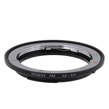 Imagem de Adaptador de montagem de lente Fotodiox Pro compatível com lente SLR de 35 mm Olympus Zuiko (OM) para corpo de câmera Canon EOS (EF, EF-S) de montagem D/SLR - com chip de confirmação de foco Gen10