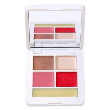 Imagem de RMS Beauty Coleção Pop Signature Set – iluminador de maquiagem brilhante, tonalidade labial, tonalidade de bochecha e bronzeador – iluminador em creme, protetor labial matizado e bronzeador creme,