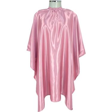 Imagem de Pentale - Capa de Corte para Cabeleireiro ou Barbeiro, Cetim Rosa, 1,45 x 1,20 m