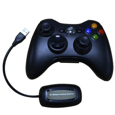 Imagem de Controlador sem fio para Xbox 360  Gamepad com receptor  Joystick do jogo  2.4G