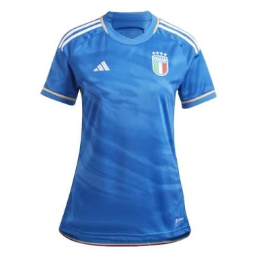 Imagem de adidas Camiseta feminina Itália, Azul, PP