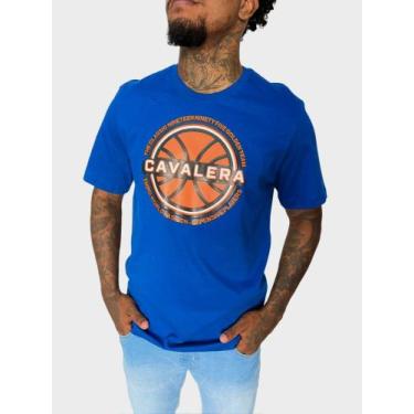 Imagem de Camiseta Masculina Cavalera Comfort Golden Team Azul