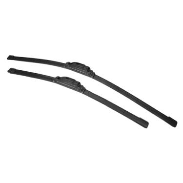 Imagem de X AUTOHAUX 1 par de 66.0 cm 50.8 cm revestimento de silicone dianteiro limpador de para-brisa conjunto de par de substituição para BMW X5 G05 2018-2023 Top-Lock Not J/U Hook