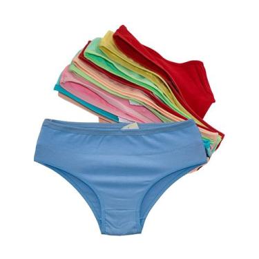 Imagem de Kit 30 Calcinha Plus Size Algodão Tanga Senhora Confortável Revenda - 