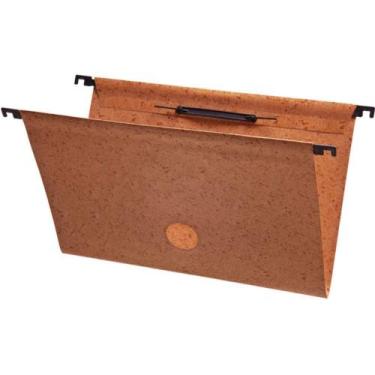 Imagem de Pasta Suspensa Marmorizada com Haste Plástica Verniz - Caixa com 50 Un