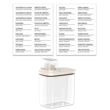 Imagem de Kit Flow Dispenser para Amaciante Sabão Líquido 1,5L e Eiquetas Identi