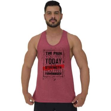 Imagem de Regata Menos Cavada Masculina MXD Conceito Strength, Vermelho claro, G