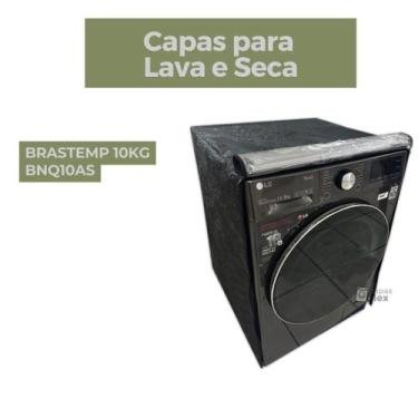 Imagem de Capa para secadora brastemp 10kg transparente flex - Capas Flex, Preto