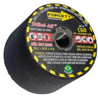 Imagem de Mini 45º Copo Cônico Rebolo 3" Forcety Porcelanato, Mármore, Granito C