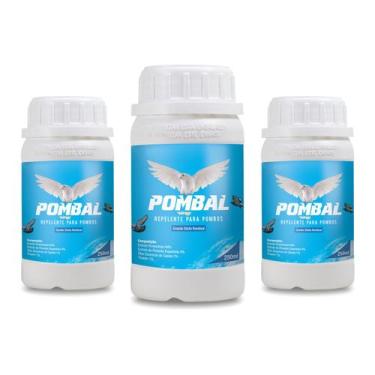 Imagem de Kit 3 Pombal Repelente Para Pombos Natural Quimiagri 250ml