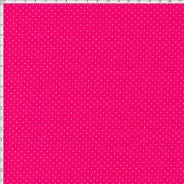 Imagem de Tecido Estampado Para Patchwork - Composê Poá Pink Cor 1598 (0,50X1,40