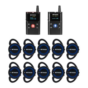 Imagem de Retekess Receptor de ouvido TT126R, tecnologia digital, funciona com transmissor de guia turístico TT126, fones de ouvido de guia turístico para fábrica, igreja (1 receptor de ouvido TX 1 RX 10)