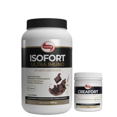 Imagem de Combo Isofort Ultra Imuno 900g e Creatina Creafort 300g Vitafor (900, Chocolate)