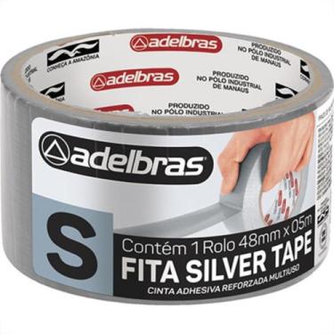Imagem de Fita Silver Tape Adelbras Cinza 48Mmx05M