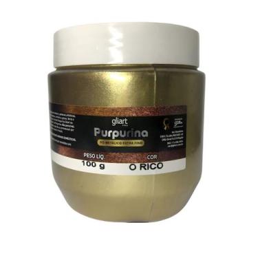Imagem de Purpurina em Pó Gliart 100gr Ouro Rico