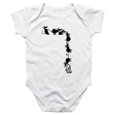Imagem de Body intantil Corda de ratos roubando queijo - Alearts, M