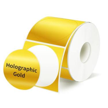 Imagem de Etiquetas Térmicas Holográficas STARLIBOO - 5cm Redondas (300 Unidades