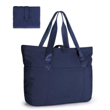 Imagem de Sacola Dobrável BAGSMART para Mulheres - 20L - Azul Marinho