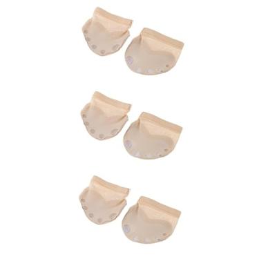Imagem de Milisten 3 pares de sapatos de dança meia sola meia sola sapatilhas de balé dedo do pé de dedo do pé para dança de balé almofada de dedo do pé dança do ventre sapatos líricos pé tanga dedo do pé