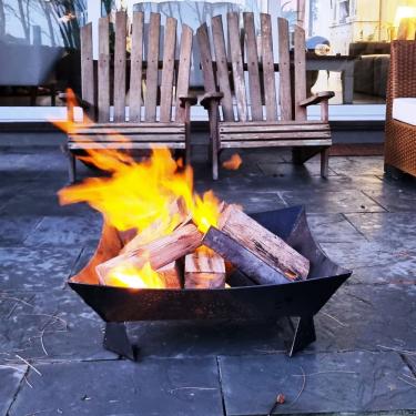 Imagem de Lareira De Jardim Quadrada Para Área Externa A Lenha 60cm