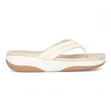 Imagem de Tamanco Modare Conforto Ortopedico Feminino Anabela Macio, Creme, 36