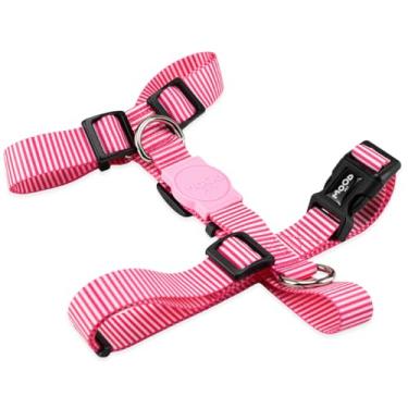 Imagem de Mood Pet Coleira Peitoral Para Cachorro Cães Modelo H Tradicional Tamanho Porte Grande Médio Pequeno (Queens, M)