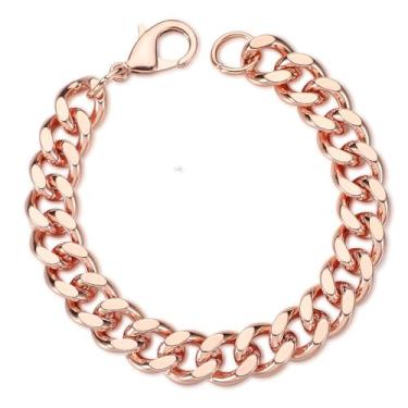 Imagem de Tondiamo Pulseira de cobre para homens, joia de dia dos namorados, presente de 1 unidade, pulseira de cobre sólido para mulheres, joias de saúde, presente, 7.5 inch, Cobre, Sem Pedra Preciosa