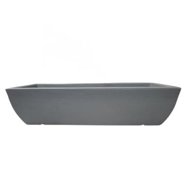 Imagem de Floreira para Plantas，Jardineira Floreira P/Plantas e Hortas 80cm Grande de ChãO(Cinza)