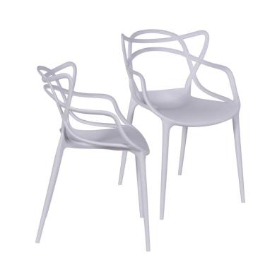 Imagem de Kit 2 Cadeiras para Sala de Estar Solna Branco