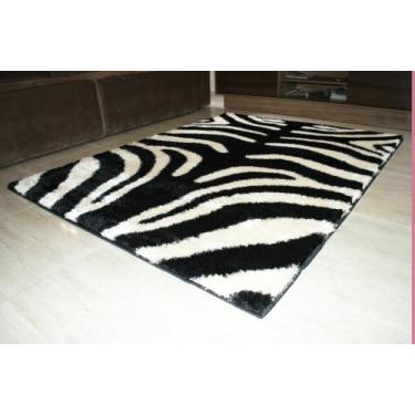 Imagem de Passadeira Life Spirit Shaggy 50mm Siberiano B&W 066x120 cm "Outlet" -
