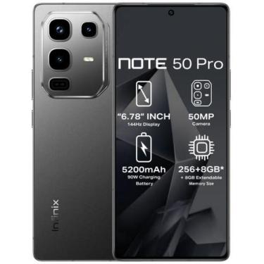 Imagem de Smartphone Infinix Note 50 PRO 4g 256gb 16gb Ram preto LANÇAMENTO