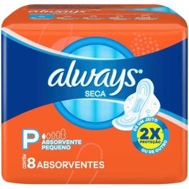 Imagem de Kit c/ 4 Absorvente Always Super Protecao Seca Com Abas 8