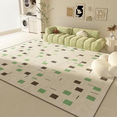 Imagem de Tapetes de luxo modernos para decoração de sala de estar, quarto, macio, felpudo, para sala de estar, espesso, lavável (80x160 cm/F)