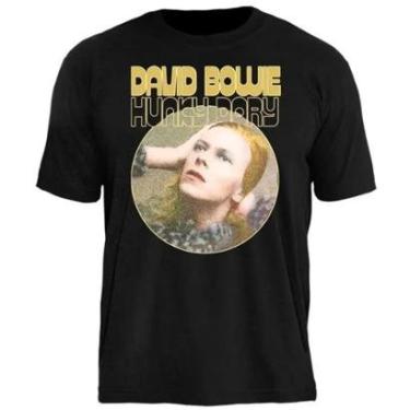 Imagem de Camiseta David Bowie Stamp Unissex em Algodão Manga Curta-Unissex