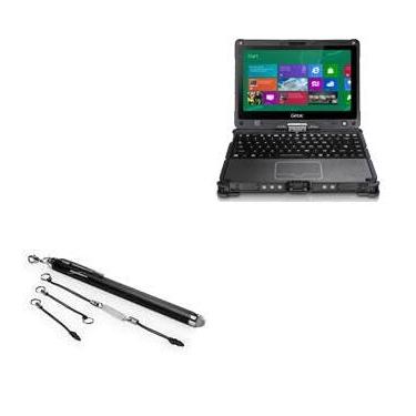 Imagem de BoxWave Caneta Stylus compatível com Getac V110 - Caneta capacitiva EverTouch, caneta Stylus capacitiva com ponta de fibra - Preto