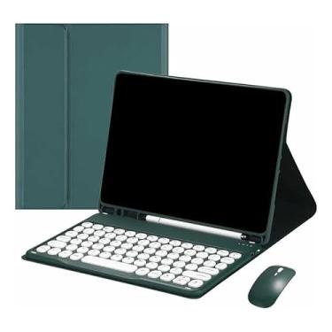 Imagem de Kit Capa para Samsung S6 Lite 10.4 Polegadas: Capa para Tablet + Teclado Redondo + Mouse