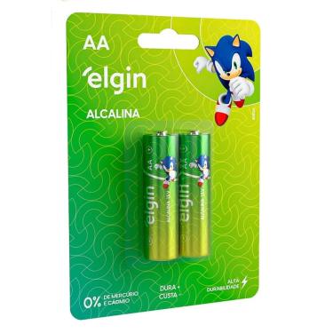 Imagem de Pilha Alcalina Pequena AA Cartela 02UN ELGIN