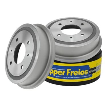 Imagem de Par de Tambores de Freio Traseiro Sem Cubo HF07 Compatível com Fusca 1300 1500 1970 a 1973 – Ferro Fundido 4 Furos 4x130 Diâmetro 230mm