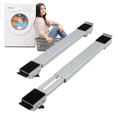 Imagem de Aparelho Movedor Móveis Suporte De Base Com Rodinha Para Geladeira Fogão E Máquina De Lavar Lousa Base Carrinho (CINZA)