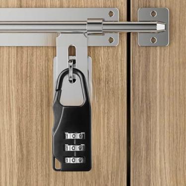 Imagem de Bolsa para canetas de bagagem, mini cadeado, academia, locks, combinação de bagagem, preta