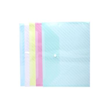 Imagem de 10 pastas de arquivo de plástico transparente, 30 x 23 cm, pastas coloridas para documentos, papel na escola, escritório, casa