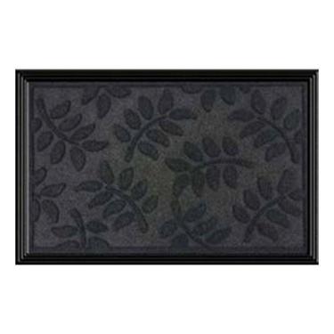 Imagem de Capacho Com Borda Fenice Design Folhas 60x40cm - Uzoo Tapete Fenice Design 60x40cm Folhas