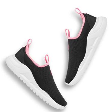Imagem de Tênis Calce Fácil Esportivo Feminino Slip On Ultra Leve - Nalma, Preto