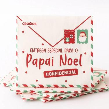 Imagem de Guardanapo De Papel Estampado Carta Papai Noel De Natal - 20 Un